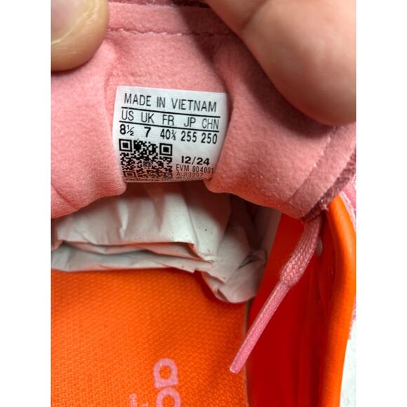 New Adidas Women's Tokyo Sneakers Nylon Semi Pink Spark Orange Ji3297 Sz 8.5 NIB - Picture 6 of 9